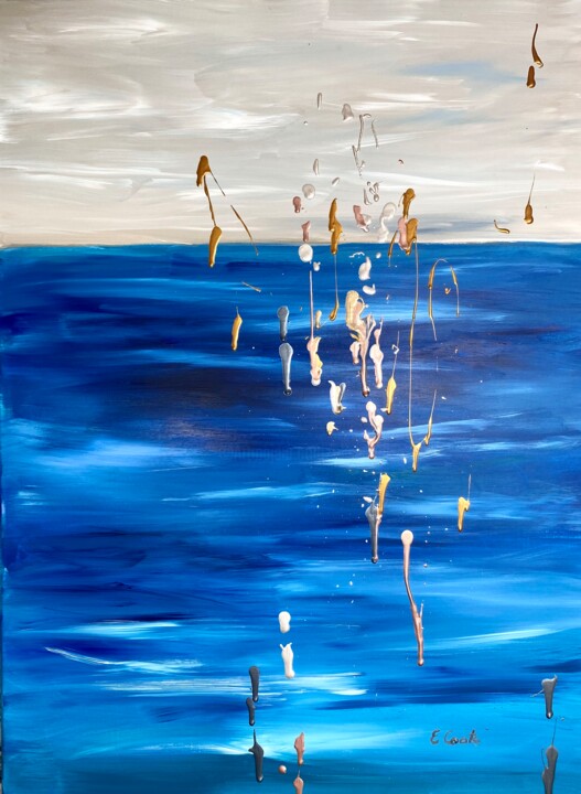 Painting titled "Quest for Inner Gro…" by Elisa Cook Benbassat Bassat, Original Artwork, Acrylic
