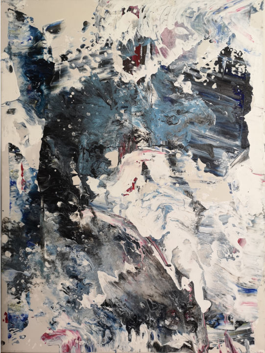 Painting titled "Winter after Weddin…" by Dmitri Matkovsky, Original Artwork, Acrylic