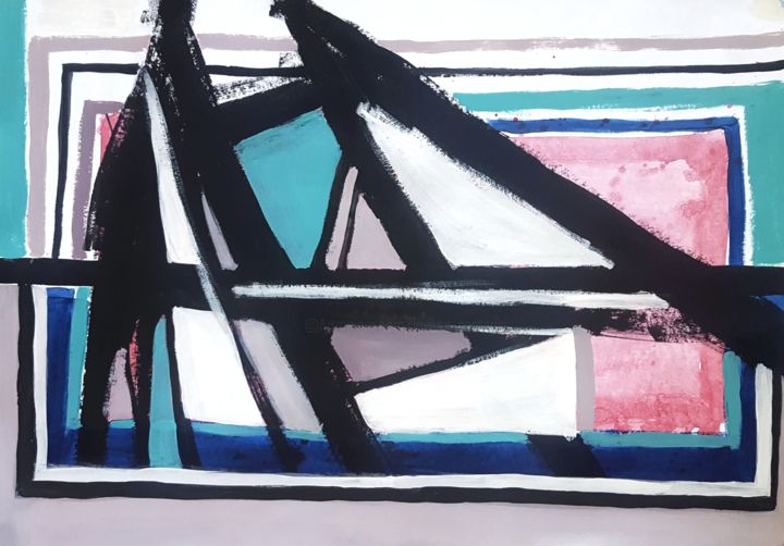 Painting titled "Anima and Animus" by Jovana Pestoric, Original Artwork, Acrylic