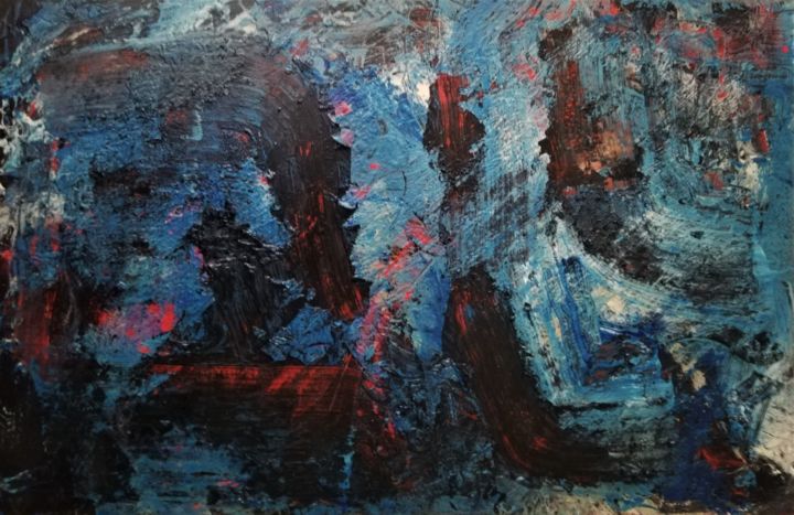 Peinture intitulée "Styx" par Valérian Fuster, Œuvre d'art originale, Acrylique