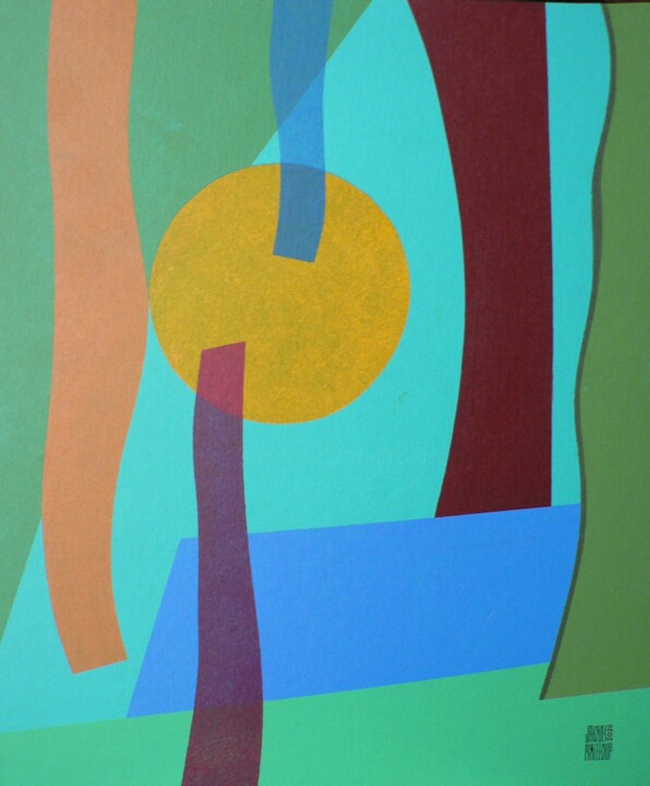 "Option nature " 绘画, 21.7x18.1 in