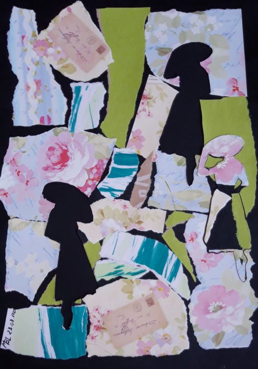 Parisiennes Collages, 11,7x8,3 in