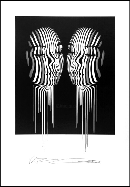 Pensees cachees - #ArtistSupportPledge Printmaking, 19.7x13.8 in