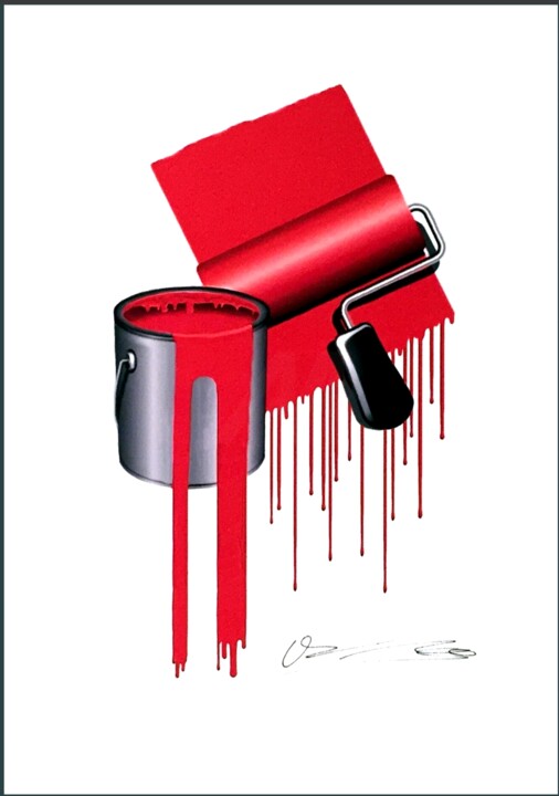 Le rouge est pour vous - #ArtistSupportPledge 印花与版画, 19.7x13.8 in