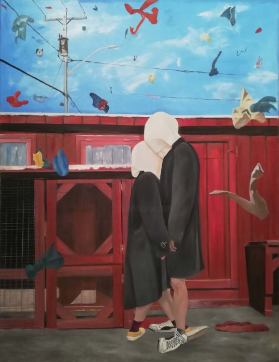 Peinture intitulée "Indissoluble" par Pasquale Pacelli, Œuvre d'art originale, Huile