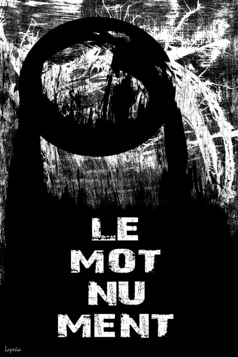 摄影 标题为“Le mot nu ment” 由Bernard Lapeña, 原创艺术品, 数码摄影