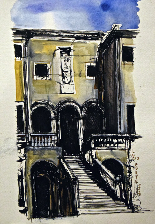 Palladio, Villa Godi 绘画, 12.2x9.1 in