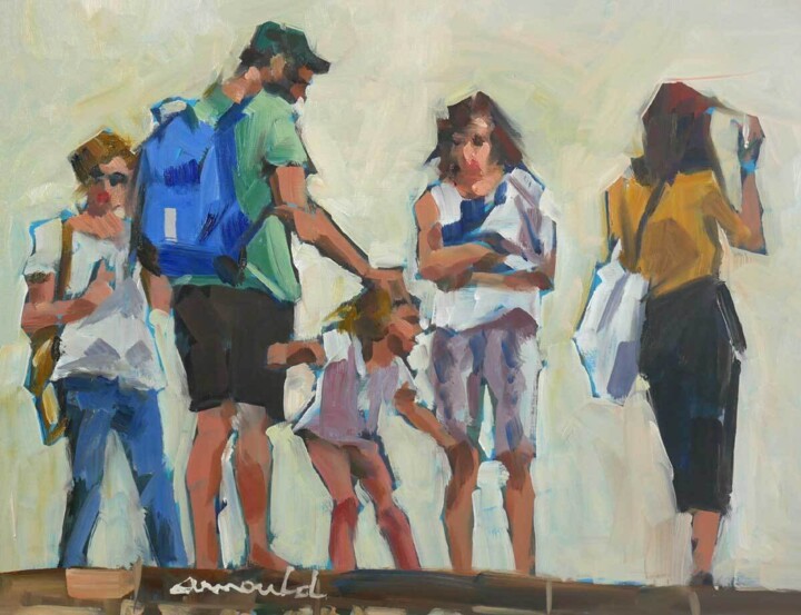 Peinture intitulée "Comme un rough (D'a…" par Christian Arnould, Œuvre d'art originale, Huile