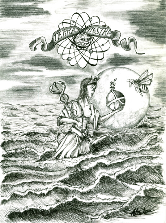 Mercurielle 图画, 15.8x11.8 in