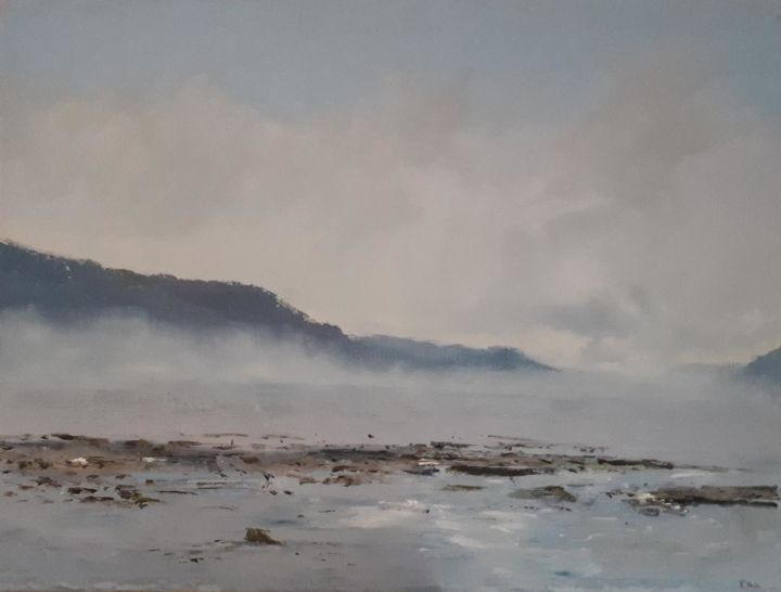 Peinture intitulée "baie Sainte Catheri…" par R.Paül, Œuvre d'art originale, Huile