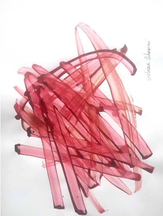 Painting titled "Untitled-1" by Golnar Ghasimi, Original Artwork, Acrylic