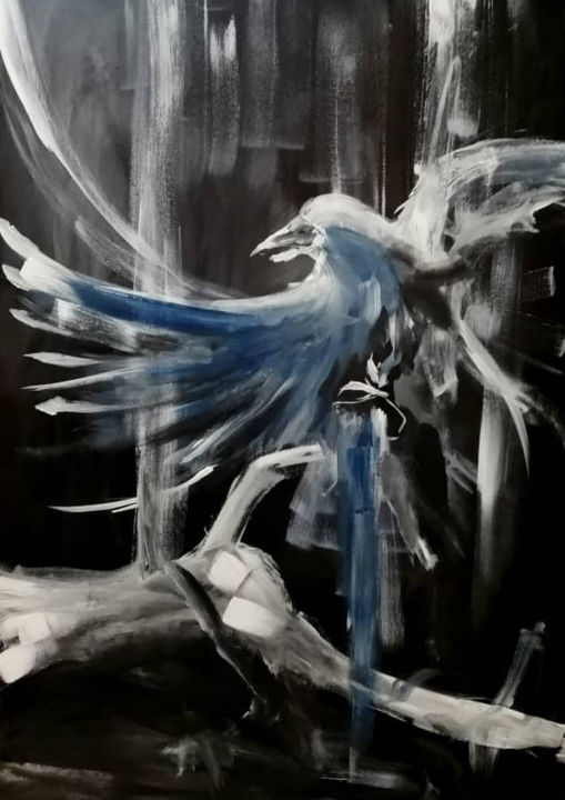Peinture intitulée "Untitled-4" par Yeganeh Khosravimanesh, Œuvre d'art originale, Acrylique