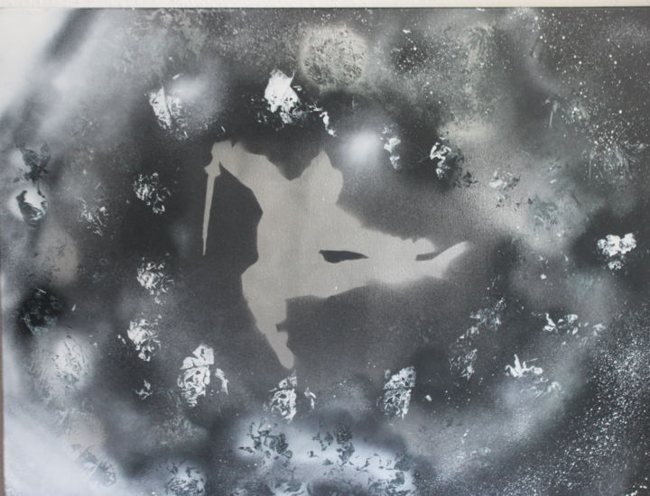 Painting titled "Go Ninja Go" by Co Bo, Original Artwork, Spray paint