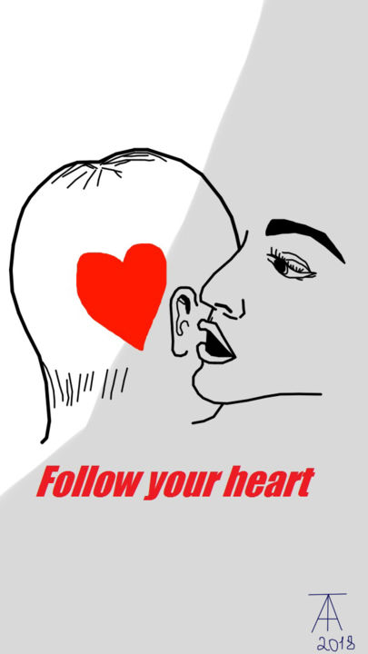 "Follow your heart" başlıklı Dijital Sanat Александра Трутнева tarafından, Orijinal sanat, Dijital Resim