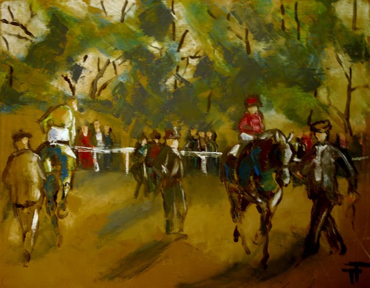 En main 绘画, 28.7x36.2 in
