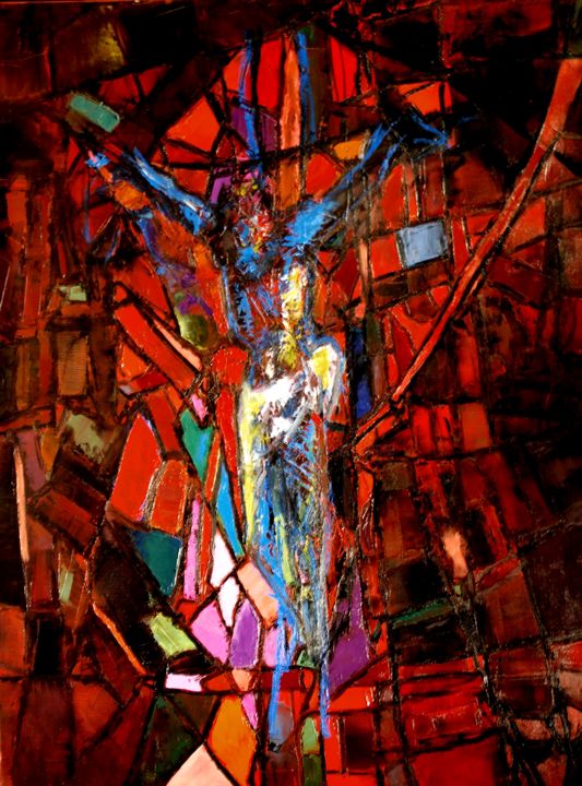 Crucifixion- 绘画, 76.8x51.2 in