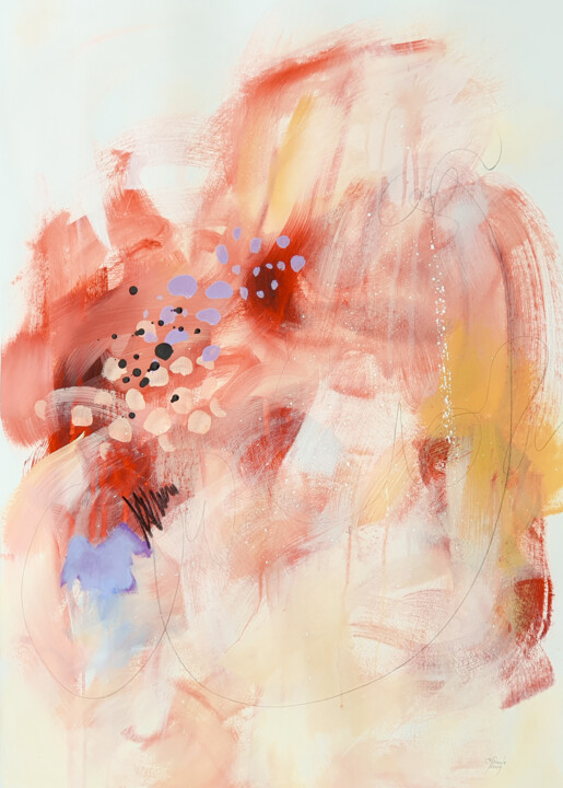Peinture intitulée "L'odeur de ta peau" par Chantal Proulx, Œuvre d'art originale, Acrylique