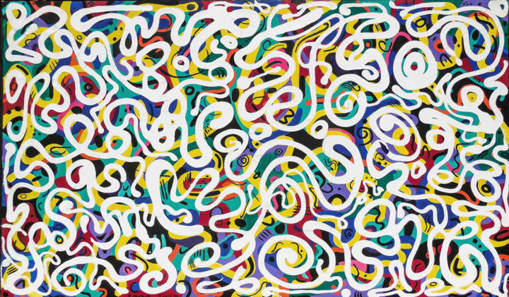 Ompa Lumpa 绘画, 48x80 in