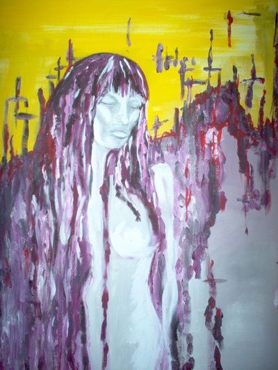 Painting titled "Lilit" by Dubravka Poznic, Original Artwork