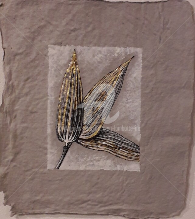 Drawing titled "Bamboo" by Iracéma Lambotte (ira), Original Artwork, Gouache