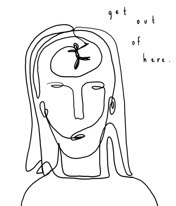 "get out of here!" başlıklı Dijital Sanat Katerina Demidenko (katedelalune) tarafından, Orijinal sanat, 2D Dijital Çalışma