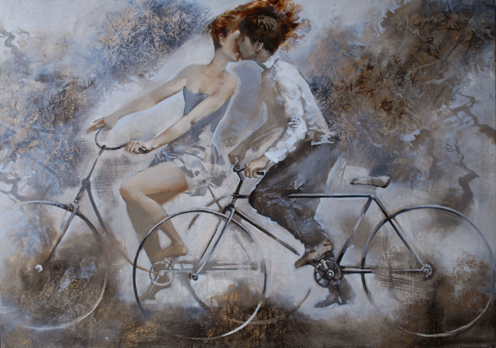 kiss 绘画, 25.6x36.2 in