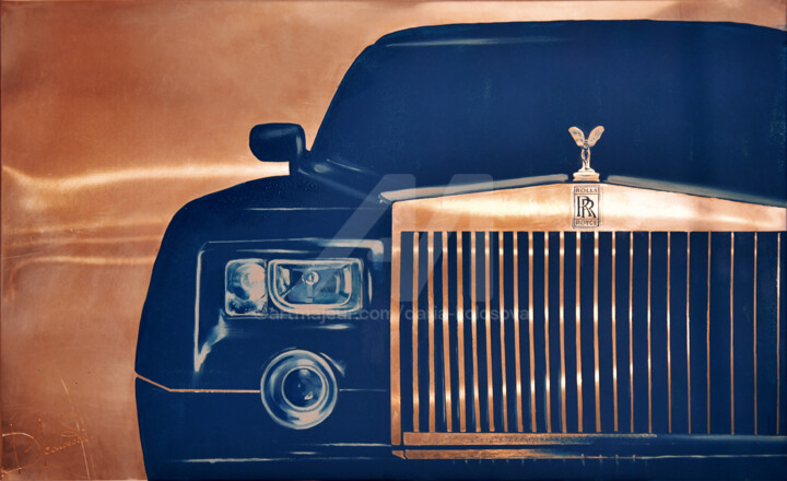 Rolls-Royce 绘画, 22.8x37 in