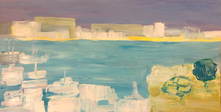 Peinture intitulée "Ouest 1. Hommage à…" par Nathalia Chipilova, Œuvre d'art originale, Acrylique