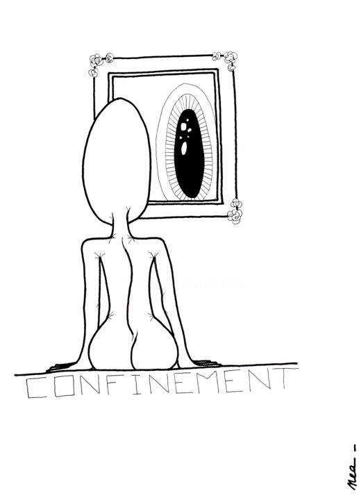 CONFINEMENT 图画, 16.5x11.4 in