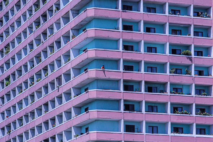 Photography titled "Colorful Pyongyang" by Alban Luherne, Original Artwork, Non Manipulated Photography