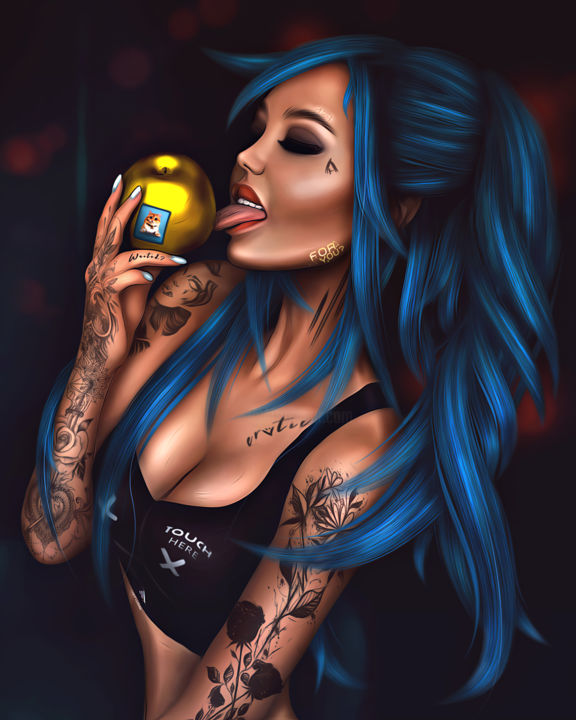 "ERuTIC" başlıklı Dijital Sanat Andrey Potlog tarafından, Orijinal sanat, 2D Dijital Çalışma