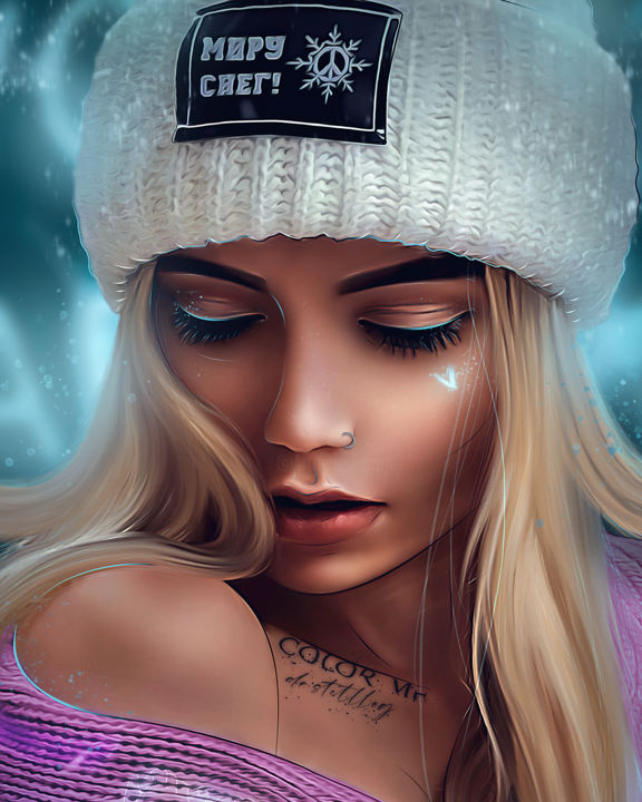 "Cold tenderness" başlıklı Dijital Sanat Andrey Potlog tarafından, Orijinal sanat, 2D Dijital Çalışma