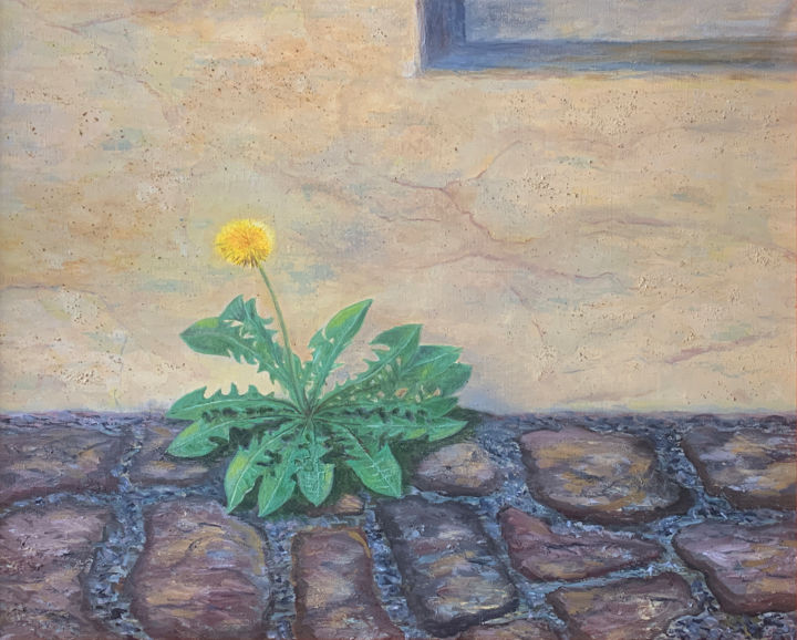 绘画 标题为“Dandelion” 由Albert Safiullin, 原创艺术品, 油