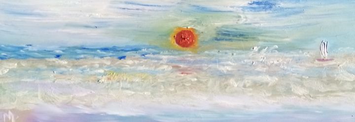 Painting titled "LE RIEN LE PLUS ET…" by Marie, Original Artwork, Oil