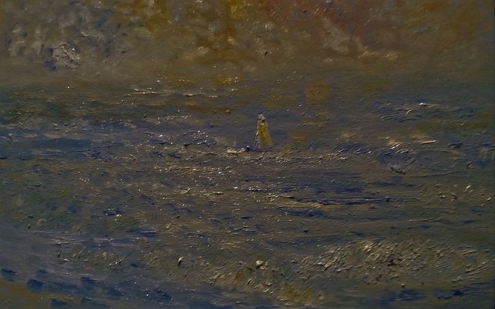 Painting titled "LA FIN DU MOUVEMENT" by Marie, Original Artwork, Oil