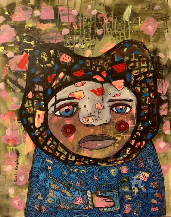 Quarantine. Day 5. 绘画, 39.4x31.5 in
