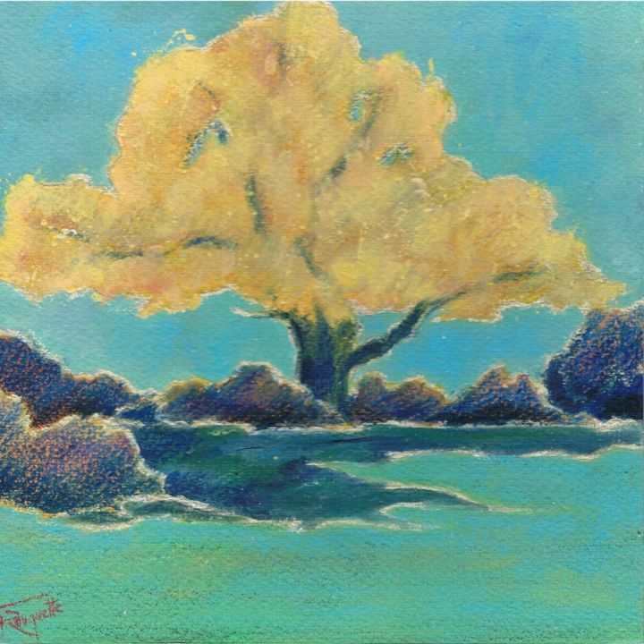 绘画,  7.9x7.9 in 