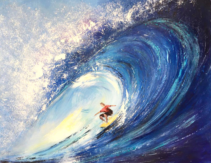 Surf 绘画, 25.6x31.5 in