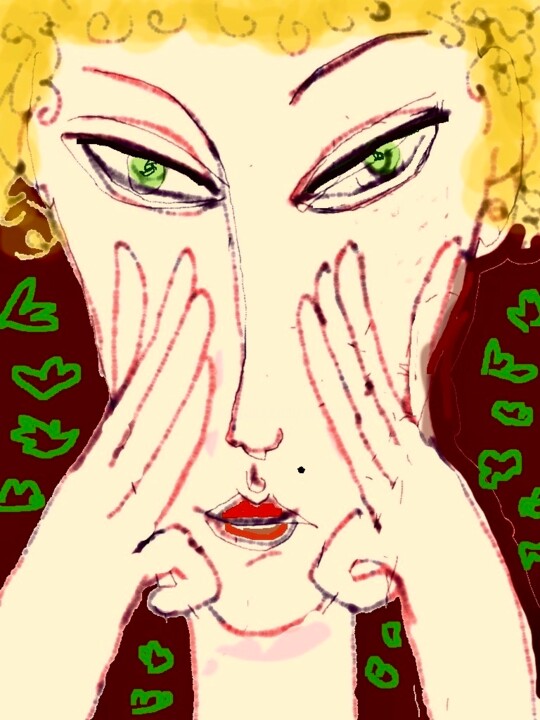 Digital Arts titled "beauty spot" by Simon Taylor, Original Artwork, Digital Painting