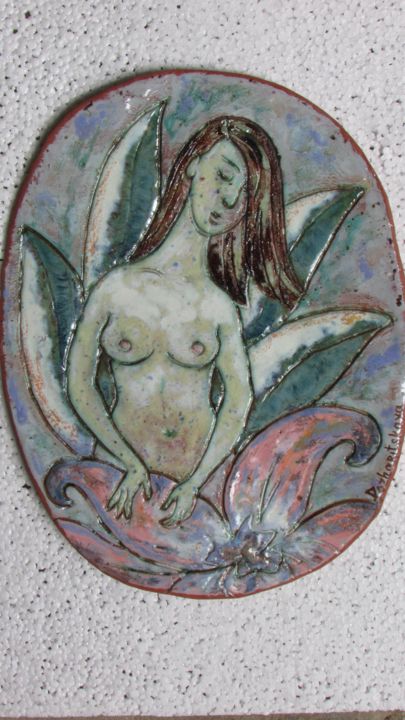 Sculpture titled "Awakening" by Irina Pozharitskaya, Original Artwork, Clay