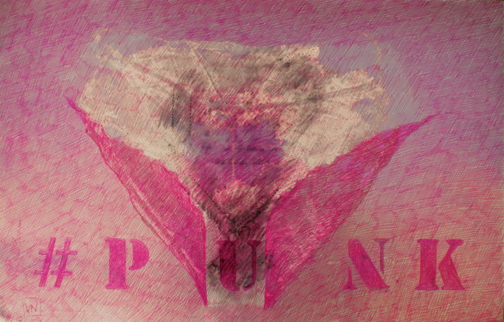 Peinture intitulée "#Punk #artistsuppor…" par Nathalia Chipilova, Œuvre d'art originale, Acrylique