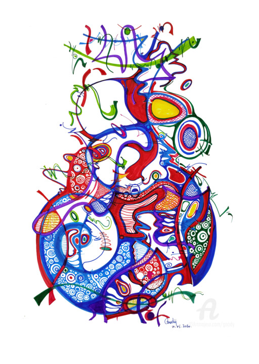图画,  17.7x12.6 in 