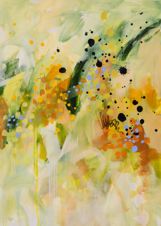 Peinture intitulée "T'entendre fredonner" par Chantal Proulx, Œuvre d'art originale, Acrylique