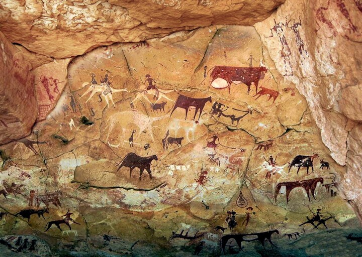"Rock cave paintings…" başlıklı Dijital Sanat Radiy Bohem tarafından, Orijinal sanat, 2D Dijital Çalışma