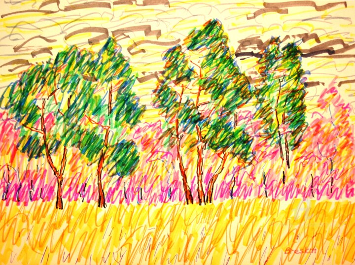 Начало леса 图画, 11.8x15.8 in