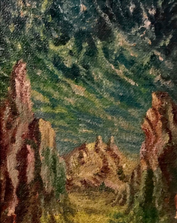 Горные тропы 绘画, 9.5x7.5 in