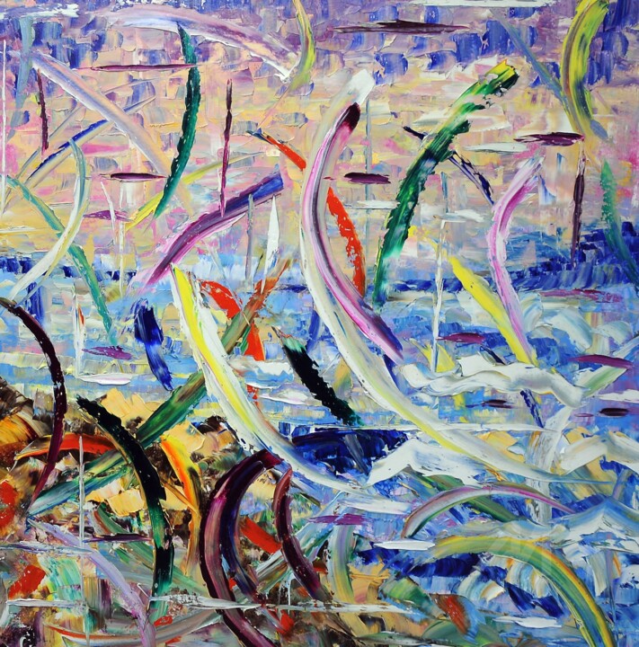 Painting titled "sublimazione" by Puliafico, Original Artwork, Oil