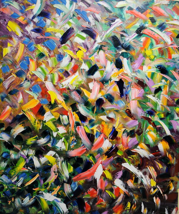 veduta sul bosco 绘画, 59.1x47.2 in