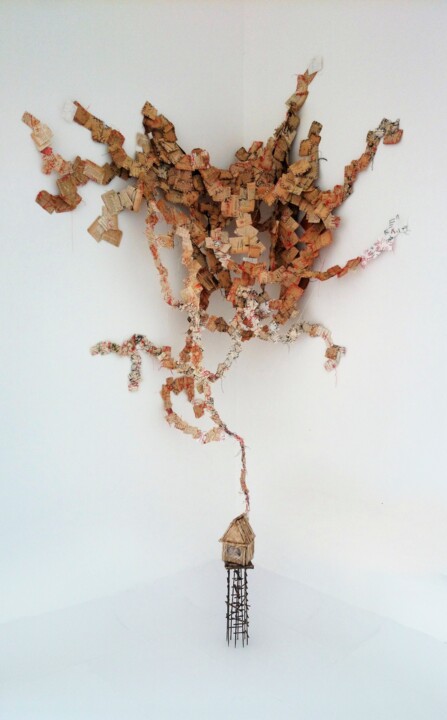 섬유 예술,  98.4x39.4 in 