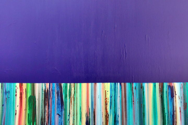 Painting titled "A Crush on Color (#…" by Carla Sá Fernandes, Original Artwork, Acrylic Mounted on Wood Stretcher frame